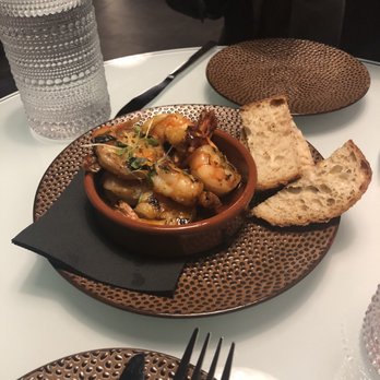 VASO - Gambas al ajillo (sautéed shrimp with toasted bread) - Cocktail Bars Near Me - Dublin, Ohio VASO - Gambas al ajillo (sautéed shrimp with toasted bread) - Cocktail Bars Near Me - Dublin, Ohio