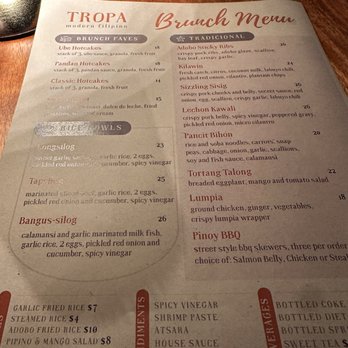 Tropa - Brunch Menu - Filipino Near Me - Lafayette, California Tropa - Brunch Menu - Filipino Near Me - Lafayette, California