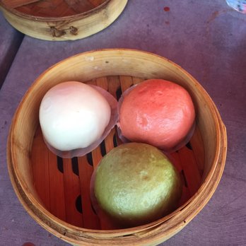 Dumpling Time - Bun trio: custard, taro, green tea - Dim Sum Near Me - San Francisco, California Dumpling Time - Bun trio: custard, taro, green tea - Dim Sum Near Me - San Francisco, California