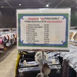 Price code- price is based on the string color not the paper tag attached to the string.