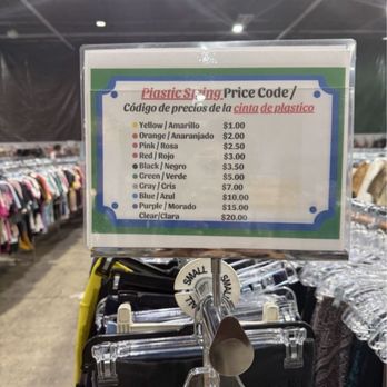 2W Thrift - Price code- price is based on the string color not the paper tag attached to the string. - Used, Vintage & Consignment Near Me - Atlanta, Georgia