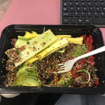 Higher Taste, Plant-Based - Mediterranean garden bowl - Vegan Near Me - Long Beach, California