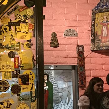 Taco Mesa - Love the juxtaposition of stickers and religious art. - Mexican Near Me - Costa Mesa, California Taco Mesa - Love the juxtaposition of stickers and religious art. - Mexican Near Me - Costa Mesa, California