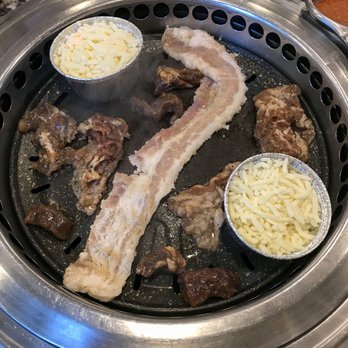 Let's Meat Kbbq - Pork belly, bulgogi beef, and corn cheese. - Korean Near Me - Charlotte, North Carolina