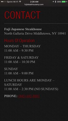 Menu photo 8 Fuji Japanese Steakhouse Middletown, NY Menu photo 8 Fuji Japanese Steakhouse Middletown, NY