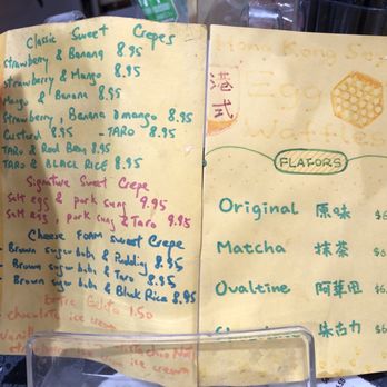 Cha Express - Handwritten crepe and egg waffle menu - Bubble Tea Near Me - Alhambra, California Cha Express - Handwritten crepe and egg waffle menu - Bubble Tea Near Me - Alhambra, California