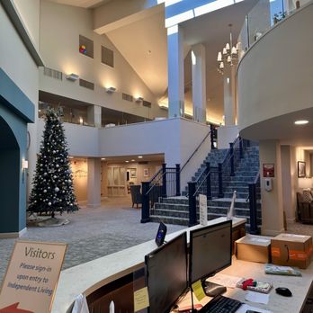 Brookridge Retirement Community - Main Lobby - Retirement Homes Near Me - Winston-salem, North Carolina