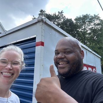 PODS Moving & Storage - Jon T and me on Monday with POD # 1 - Self Storage Near Me - Bristow, Virginia