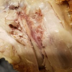 Cindy B's Cafe - Bloody bone!!! Not cooked thoroughly.