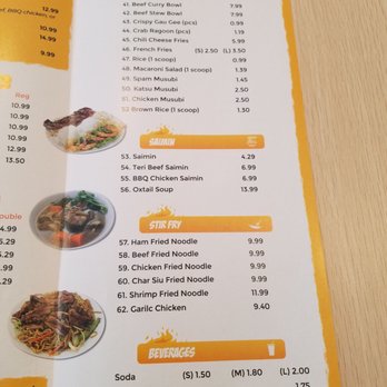 Oh My Grill - Da menu as of 2-5-2019........... - Diners Near Me - Honolulu, Hawaii Oh My Grill - Da menu as of 2-5-2019........... - Diners Near Me - Honolulu, Hawaii