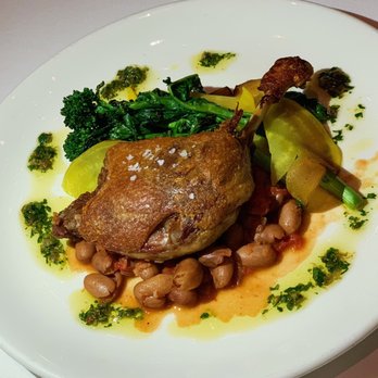 Lark - Crispy Duck Leg: tender meat but skin wasn't as crispy as expected - New American Near Me - Seattle, Washington