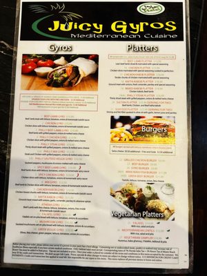Menu photo 2 Juicy Gyros Miami Beach, FL Menu photo 2 Juicy Gyros Miami Beach, FL