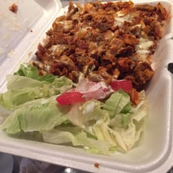 Atlas Halal Cart - Chicken and lamb over brown rice