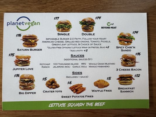 Menu photo 1 Planet Vegan Fresno, CA Menu photo 1 Planet Vegan Fresno, CA