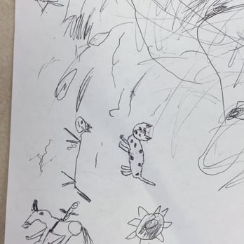 Mattress Firm Midtown - Artwork created by Tom and our 3-yr-old daughter! He entertained her while we shopped! - Mattresses Near Me - Houston, Texas
