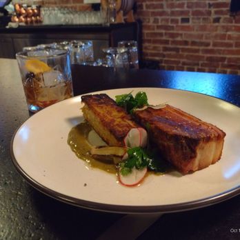 Black Rabbit - Pork Belly, palenta. - Tapas/Small Plates Near Me - Nashville, Tennessee Black Rabbit - Pork Belly, palenta. - Tapas/Small Plates Near Me - Nashville, Tennessee