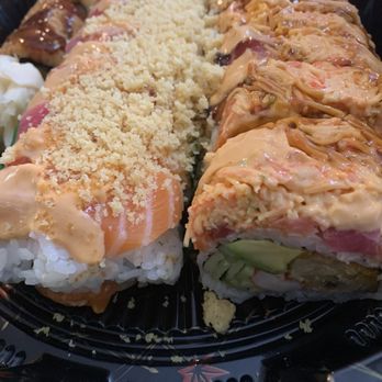 Well-Being Sushi - Spicy Girl Roll w/Crunch & Super Spider Roll - Sushi Bars Near Me - Dumont, New Jersey Well-Being Sushi - Spicy Girl Roll w/Crunch & Super Spider Roll - Sushi Bars Near Me - Dumont, New Jersey