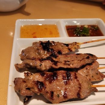 Mama Asian Bistro - Moo ping (pork satay) - one of the street food specials - Sushi Bars Near Me - Coconut Creek, Florida Mama Asian Bistro - Moo ping (pork satay) - one of the street food specials - Sushi Bars Near Me - Coconut Creek, Florida