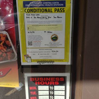 Hula Wok BBQ - Looks like somebody needs to work on their hand washing and proper food temperatures... - Chinese Near Me - San Ramon, California Hula Wok BBQ - Looks like somebody needs to work on their hand washing and proper food temperatures... - Chinese Near Me - San Ramon, California