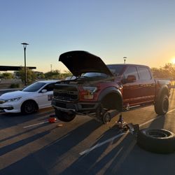 Speedway Mobile Auto - Replaced brakes on this sweet Raptor, what a fun job to be able to perform for the owner.