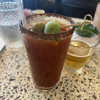 The Foxtail - Bloody Mary w/a sidecar - Breakfast & Brunch Near Me - Downers Grove, Illinois