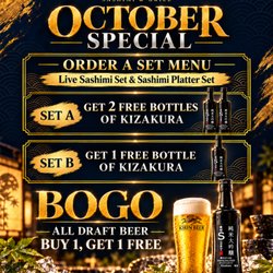 Moon Beach Sashimi & Grill - October Promotion
