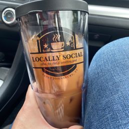 Pumpkin spiced iced coffee! Pumpkin spiced iced coffee!