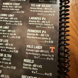 Beer menu July 2025 Beer menu July 2025