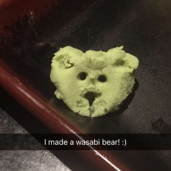 Domo Sushi - The food is excellent at Domo Sushi :) I always have fun making wasabi art! - Sushi Bars Near Me - Santee, California