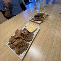 Popcorn Chicken, Yakitori Platter(5 Skewers)