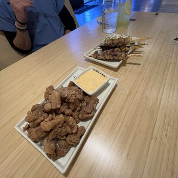 Kyuramen - Popcorn Chicken, Yakitori Platter(5 Skewers) - Ramen Near Me - Henderson, Nevada