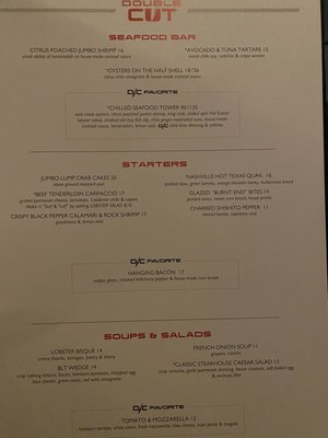 Menu photo 6 Double Cut Steak House Round Rock, TX Menu photo 6 Double Cut Steak House Round Rock, TX