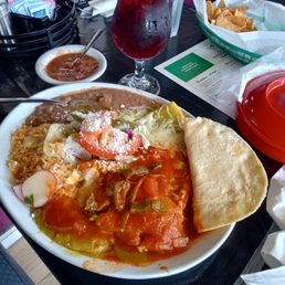 Delicious enchilada and chili rellenos to die for along with a potent sangria. Delicious enchilada and chili rellenos to die for along with a potent sangria.