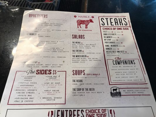 Menu photo 7 Marble The Steakhouse Kokomo, IN