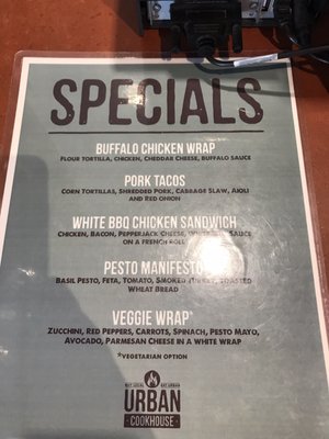 Menu photo 3 Urban Cookhouse Mountain Brk, AL