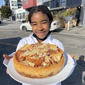 Chef Smelly's - Peach cobbler over cheese cake! - Cajun/Creole Near Me - Oakland, California
