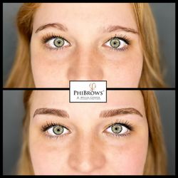 Graceful Arches Microblading by Mel - Blade n Shade - Microblading with Realistic Hairstroke Permanent Eyebrows with Shading.