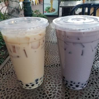 TeaMorrow - Hokkaido Milk Tea and Taro Milk Tea both with boba and both delicious! - Taiwanese Near Me - South Pasadena, California TeaMorrow - Hokkaido Milk Tea and Taro Milk Tea both with boba and both delicious! - Taiwanese Near Me - South Pasadena, California