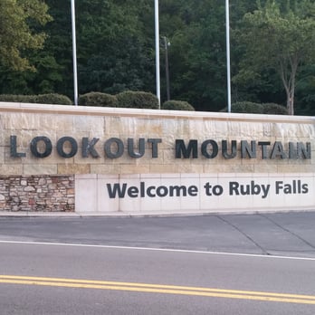 Ruby Falls - Welcome sign to Ruby Falls - Landmarks & Historical Buildings Near Me - Chattanooga, Tennessee