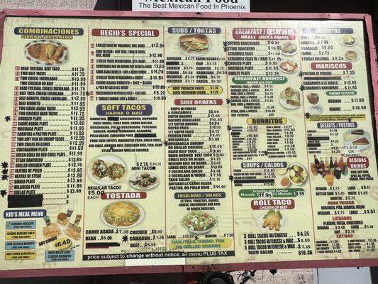 Menu photo 5 Regio's Mexican Food Phoenix, AZ Menu photo 5 Regio's Mexican Food Phoenix, AZ