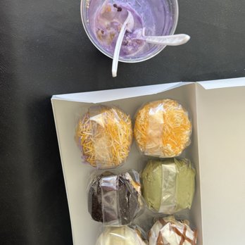 Ellis Creamery - 1/4 Empty Halo-Halo Ice Cream(Sorry it was too good for me to take a picture 1st) I couldnt help it.  1/2 dozen of Ensymadas. - Bakeries Near Me - Tracy, California