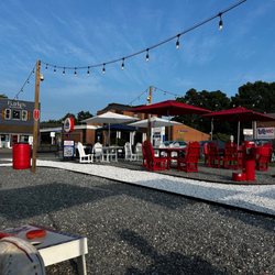 Small Town Burger - Plenty of great seating, but be prepared for some fierce flies.