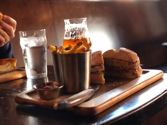 Photo of Bittercreek Alehouse - Boise, ID, US. Salmon Burger