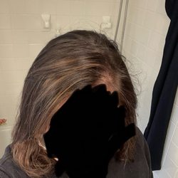 Rooted Culture Salon - The correction angle 2 (loss of most dimension in hair- a bit remains towards the front, but very dark