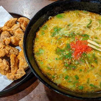Kosuke - The popcorn chicken ramen with the chicken on the side - Ramen Near Me - Alhambra, California