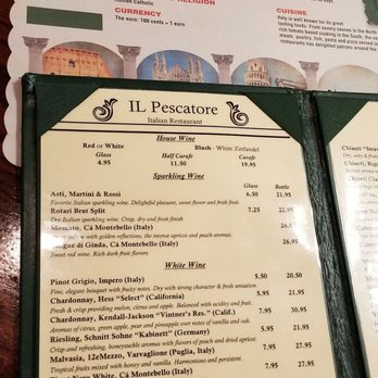 Il Pescatore - More menu - Italian Near Me - Orlando, Florida