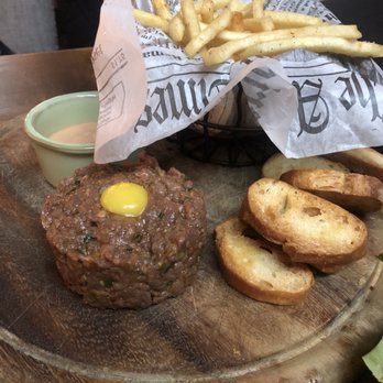 French Alpine Bistro - Beef Steak Tartare w/ pom frites - French Near Me - Aspen, Colorado