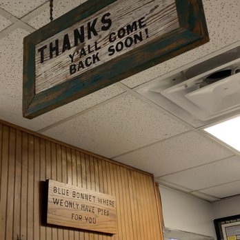 Blue Bonnet Cafe - Cute signs inside - Desserts Near Me - Marble Falls, Texas Blue Bonnet Cafe - Cute signs inside - Desserts Near Me - Marble Falls, Texas