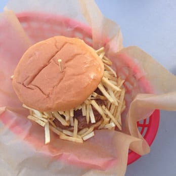 Bodega - Frita burger.  Surprisingly different and yummy. - Latin American Near Me - St Petersburg, Florida