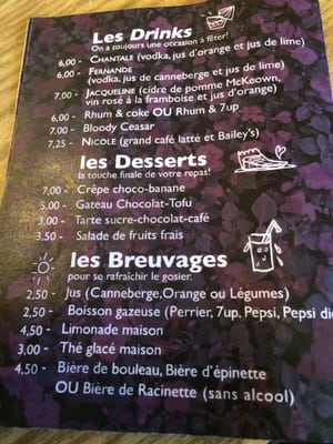 Menu photo 6 Café l'Innocent Rivière-du-Loup, QC Menu photo 6 Café l'Innocent Rivière-du-Loup, QC